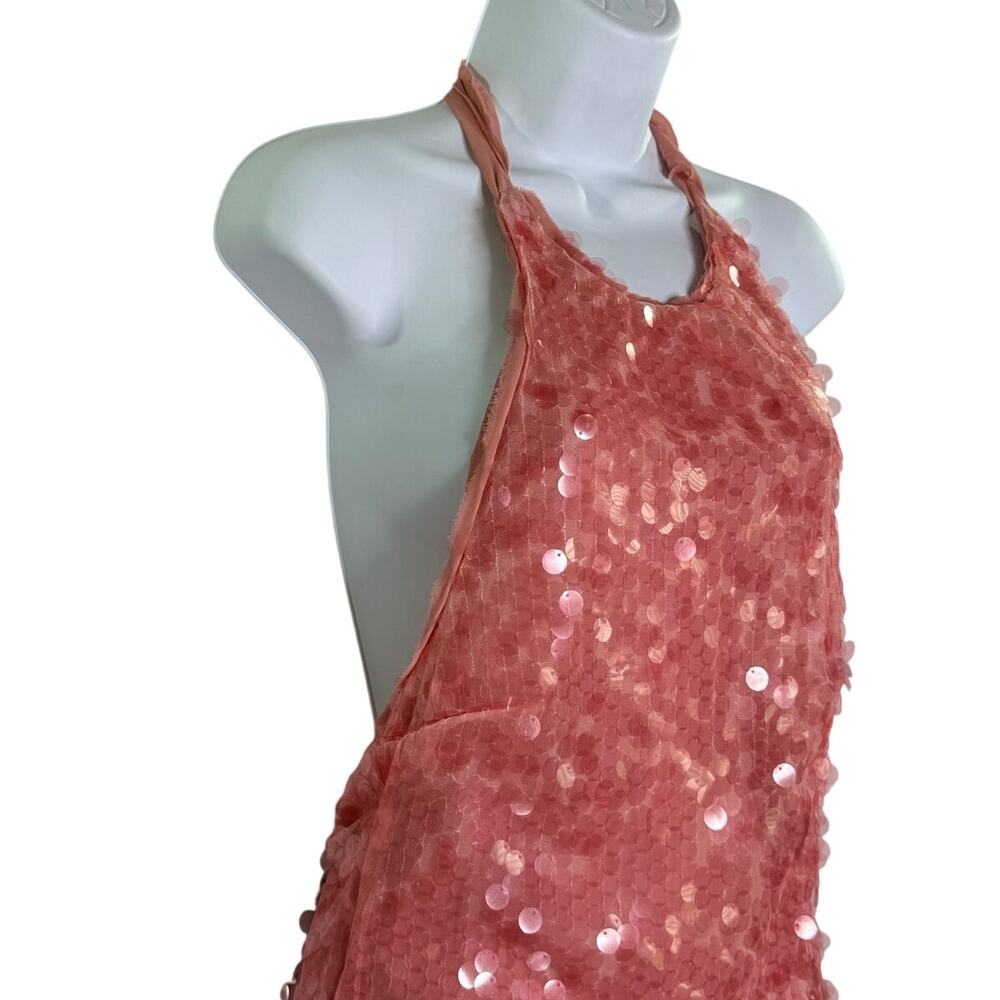 Zara Pink Sequin Mini Dress - Picture 4 of 11